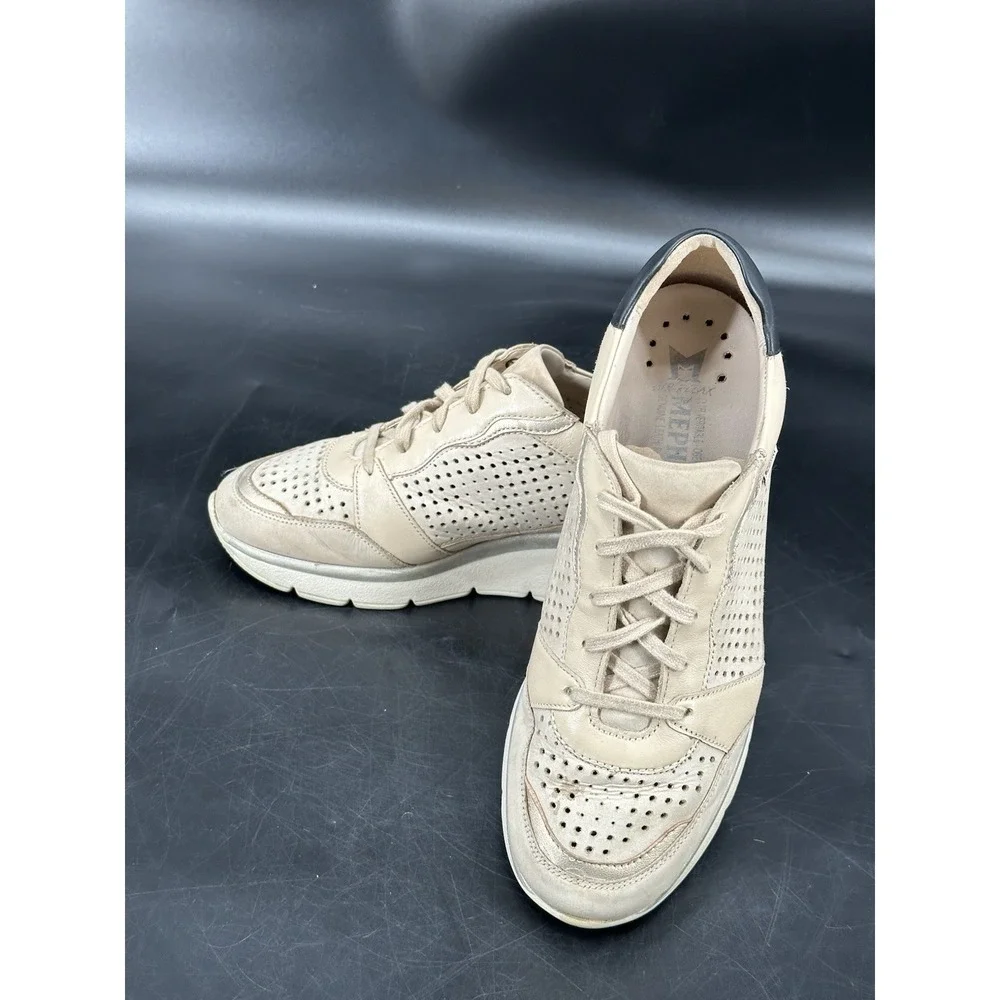 Mephisto Eline Perf‎ Women's Sneakers Air-Relax Brown Leather Size 8.5